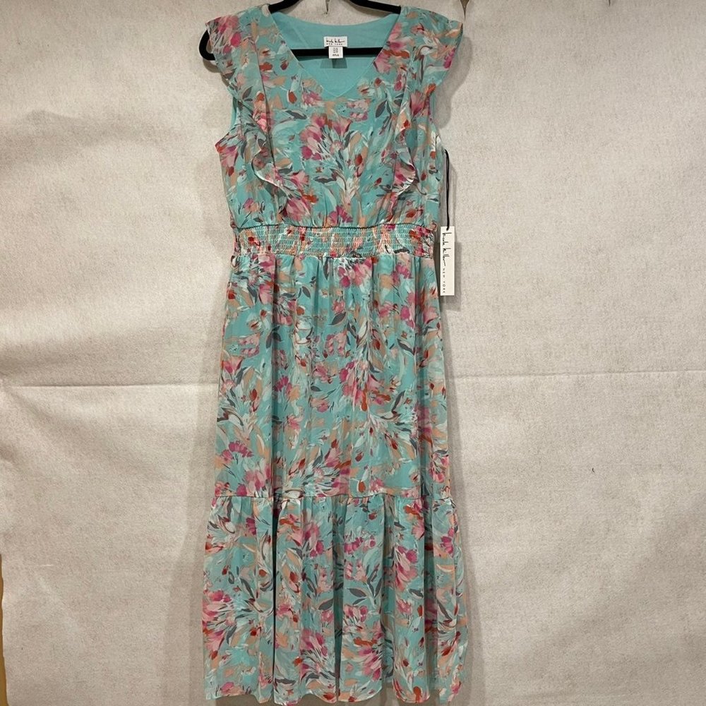 Nicole Miller floral Maxi dress size 10